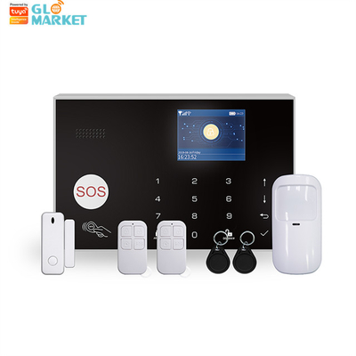 スマートな家のTuyaの警報システムAlexa Googleの声制御無線Wifi 4G SMSの警報システム