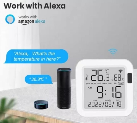 Glomarket Tuya Wifi スマート温度湿度センサーワイヤレスホーム温度計湿度計検出器