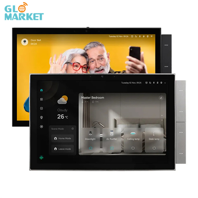 グロマーケット ツヤ スマートホーム コントロール パネル 10インチ スクリーン BLE ジグビー ゲートウェイ ビルディング インターコン 互換性