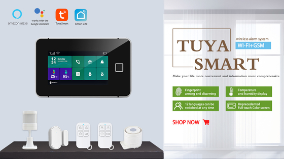 Tuya GSMのタッチ画面のホーム セキュリティー システム850/900/1800/1900MHz