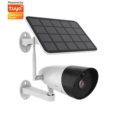 太陽電池パネルが付いているCMOSのカメラのTuya 1080pのスマートな無線カメラ