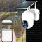 屋外の太陽エネルギーの防水スマートなカメラの対面声の通話装置PIRの動き検出