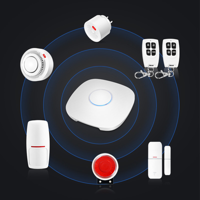 Glomarketスマートな警報センサー対面可聴周波センサーのTuya WiFi GSMの家警報セキュリティ システム