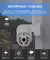 スマートなTuya Wifiのカメラ1080Pの防水夜間視界PIRの検出完全なHDの保安用カメラ