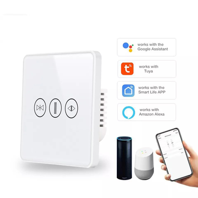 WiFi/Zigbeeのスマートなカーテン スイッチ声制御Googleの補助タッチ画面 スイッチ