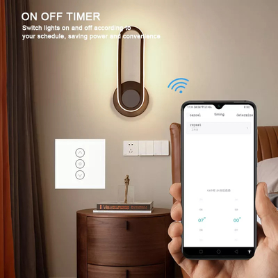 Glomarket Tuya Wifiのスマートな調光器スイッチ声のリモート・コントロール ガラス パネル