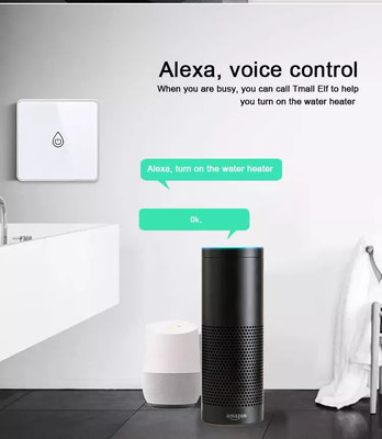 Wifi Tuyaのスマートな給湯装置スイッチ ガラス接触ボタンAPP制御/声制御