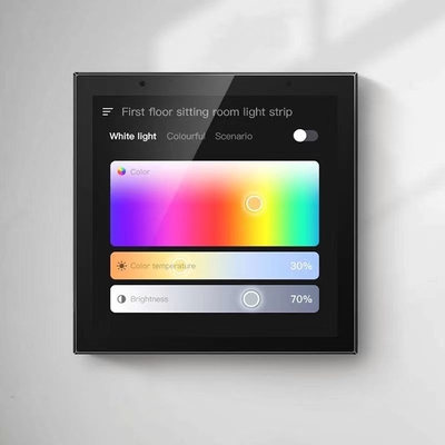 Wifiのスマートなコントロール パネルIRリモート・コントロールTuya Zigbeeの出入口4インチ