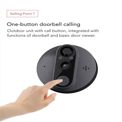 Tuyaスマートなデジタルのドアの視聴者のカメラ4.3inchスクリーンのモーションセンサーのドアベルのカメラ