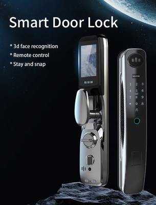 Tuya 3Dの顔認識のスマートなWifiのドア ロックのキャッツ・アイの広角のカメラのZigbeeのドア ロック