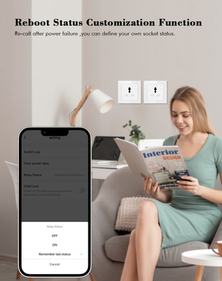 Glomarket Tuyaのスマートなソケット16Aのホーム・オートメーションのWifiのスマートな壁コンセント