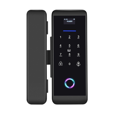 TuyaスマートなWifiガラスの指紋のデジタル キーボード パスワードの理性的なドア ロック