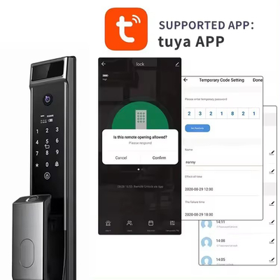 グロマークレット ツヤ ワイファイ 顔認識 スマート ドアロック カメラ付き