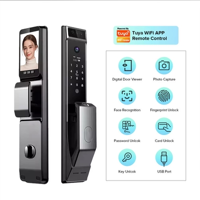 グロマークレット ツヤ ワイファイ 顔認識 スマート ドアロック カメラ付き