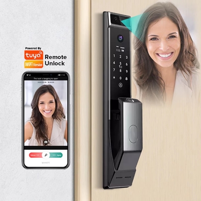 グロマークレット ツヤ ワイファイ 顔認識 スマート ドアロック カメラ付き