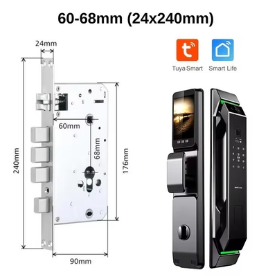 グロマーケット 3D 顔認識 指紋 ツヤ Wifi デジタル スマートロック