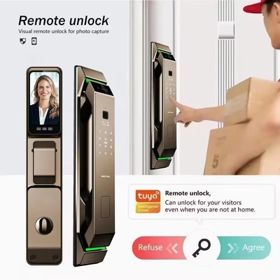 グロマーケット 3D 顔認識 指紋 ツヤ Wifi デジタル スマートロック