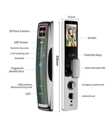 3D顔認識 インテリジェントロック Usmart Go APP インテリジェント管理
