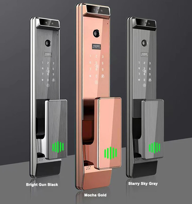 グロマーケット ツヤ デジタル スマートロック 完全自動 バイオメトリック システム セキュリティ 指紋 3D 顔認識 パスワード ドアロック