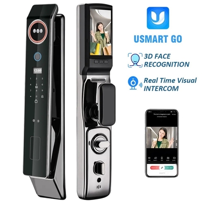 グロマーケット 工場価格 Wifi アプリ スマートドアロック 顔認識 バイオメトリック指紋 セルラドゥラ サポート インターコン機能