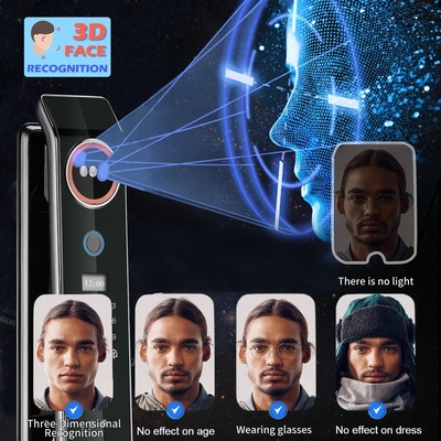 グロマーケット 工場価格 Wifi アプリ スマートドアロック 顔認識 バイオメトリック指紋 セルラドゥラ サポート インターコン機能