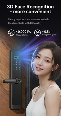 グロマーケット ツヤ Wifi スマートロック アルミ 木製 ドア 顔認識 パームプリント バイオメトリック 指紋 デジタル スマートロック