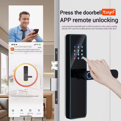 グロマークレット スマート チェラドゥラ フェチャドゥラ デジタル ツヤ ツロック ロック RFID カード パスワード 指紋 スマート ドア ロック