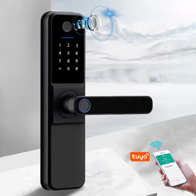 グロマーケット Wifi バイオメトリック 電子 トゥヤ アプリ リモート スマートロック スマート指紋 ドアロック 猫の目