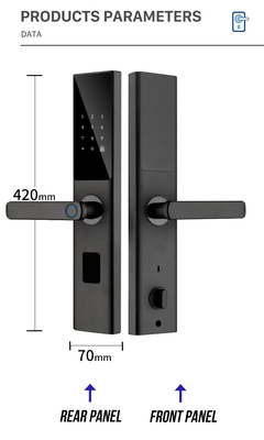 グロマークレット ツヤ スマート WiFi デジタル ドアロック コード RFID IC カード スマートフォン アプリ 解錠 バイオメトリック 指紋 スマートロック
