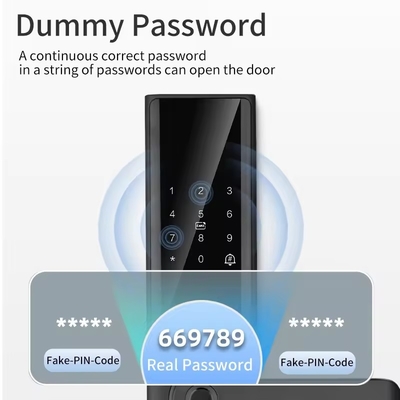 グロマークレット ツヤ スマート WiFi デジタル ドアロック コード RFID IC カード スマートフォン アプリ 解錠 バイオメトリック 指紋 スマートロック