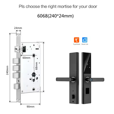 グロマークレット ツヤ スマート WiFi デジタル ドアロック コード RFID IC カード スマートフォン アプリ 解錠 バイオメトリック 指紋 スマートロック