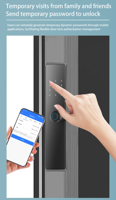 グロマーケット アパートルームロック 指紋 スマート ドアロック パスワード 鍵なし アプリ コントロール デジタル ドアロック