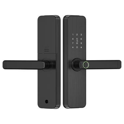 グロマーケット ツヤ スマート ドアロック ベッドルーム ホーム デジタル バイオメトリック 指紋 インテリジェント ハンドル 電子ロック