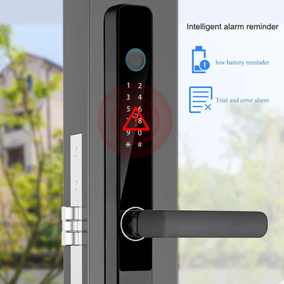 スマートチューヤ 防水ドアロック スライディングドア 指紋 パスワード リモコン ハンドル 電子 知的ロック