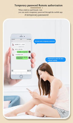 スマートチューヤ 防水ドアロック スライディングドア 指紋 パスワード リモコン ハンドル 電子 知的ロック