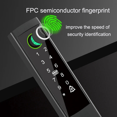 グロマーケット 壊れた橋 スマートロック ハイエンド インテリジェンス 亜鉛合金 ツヤ Wifi 指紋 防水ドアロック