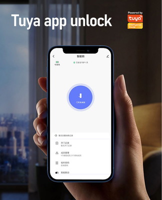 グロマークレット 庭 ビラ ゲート 鍵 高セキュリティ 防水 インテリジェント 二重指紋 パスワード スマートロック