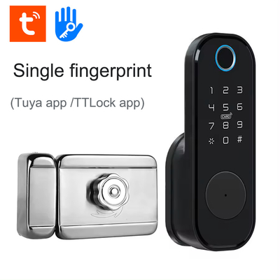 グロマーケット アパート トイヤ スマートドアロック 盗難防止 デジタル パスワード Ttlock アプリ コントロール ゲート ダブル スマート フレーム 指紋ロック