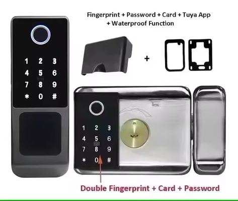 グロマーケット ツヤ 防水 デジタル TTロック リモートロック 双面指紋 スマートロック