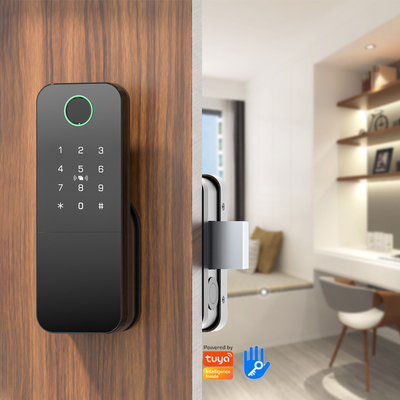 グロマーケット 屋外電子 スマート指紋 パスワード デジタルロック ツヤ ツトロック スマートドアロック
