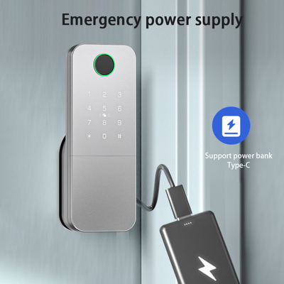 グロマーケット 屋外電子 スマート指紋 パスワード デジタルロック ツヤ ツトロック スマートドアロック