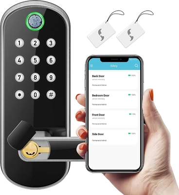 グロマークレット スマートホーム セキュリティ デジタルロック ツヤ ワイファイ 鍵なし 指紋 バイオメトリック インテリジェント ドアロック