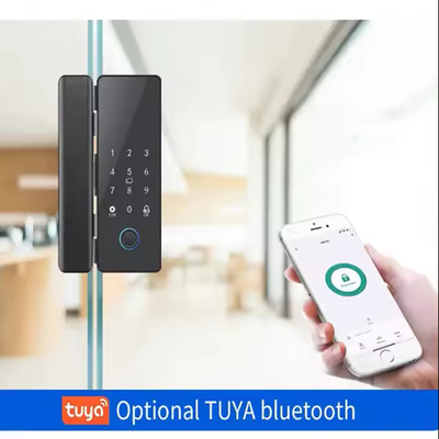 グロマーケット ツヤ スマート ガラス ドア ロック バイオメトリック 指紋 BLE スマート 電子 ロック オフィス用 ガラス ドア