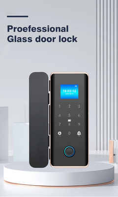 グロマークレット スマートガラスドアロック Wifi リモコン ツヤアプリ オフィスロック カード デジタルバイオメトリック指紋 ドアロック