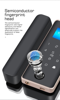グロマークレット スマートガラスドアロック Wifi リモコン ツヤアプリ オフィスロック カード デジタルバイオメトリック指紋 ドアロック