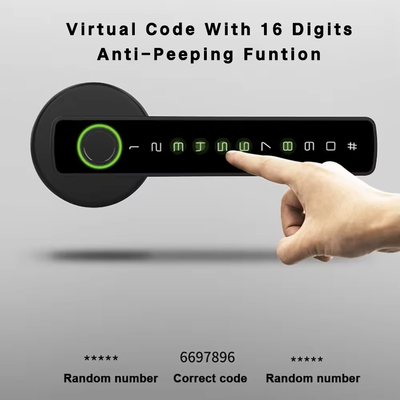 グロマークレット ツヤ ブレ スマートロック セキュリティ 電子 鍵なし スマート ドア ハンドル ロック 室内 ロック