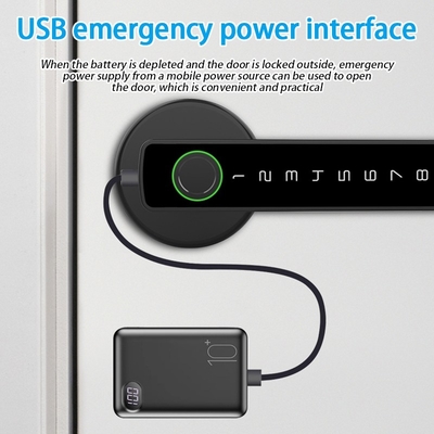 グロマークレット ツヤ ブレ スマートロック セキュリティ 電子 鍵なし スマート ドア ハンドル ロック 室内 ロック