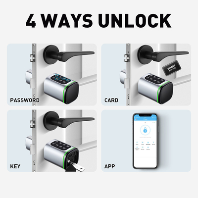 グロマークレット ツヤ Ttlock スマート デジタル キーレス ドア ロック シリンダー コンビネーション パスワード&amp;カード 電子 ロック シリンダー スマート ロック
