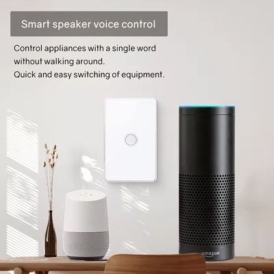 グロマーケット ツイア ジグビー/wifi EU テンパレードガラス 凸ボタン タッチライトスイッチ 1/2/3/4 ギャング Wifi ウォールスイッチ Google アレクサと連携
