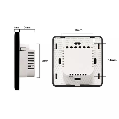スマートカーテンスイッチ Wi-Fi/ジグビー音声制御 Googleアシスタント スマートEU標準タッチスクリーンスイッチ APP ガレージドアスイッチ